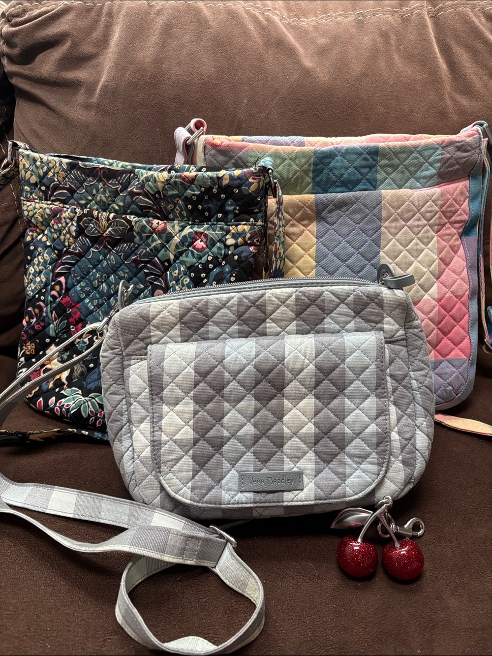 Vera Bradley Trio Set with Cherry Accessory